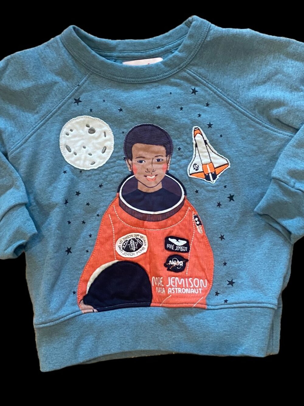 Piccolina Mae Jemison Astronaut Graphic Sweatshirt (Size 3)